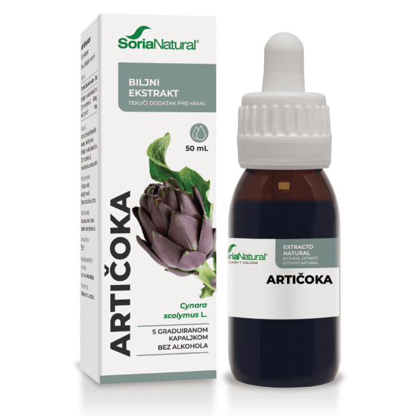 Artičoka bezalkoholne kapi 50ml Soria Natural