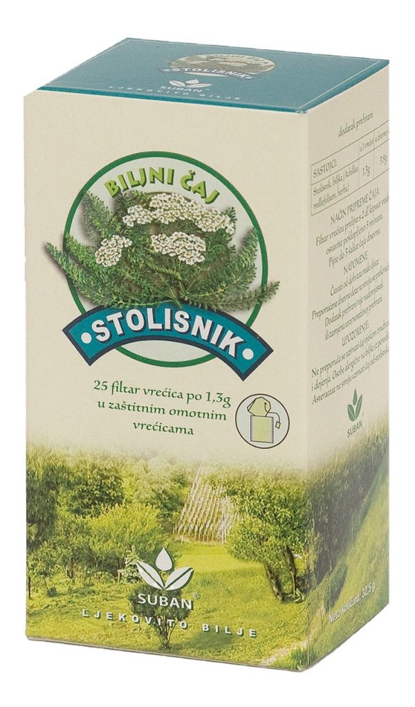 Stolisnik čaj u filtar vrećicama Suban