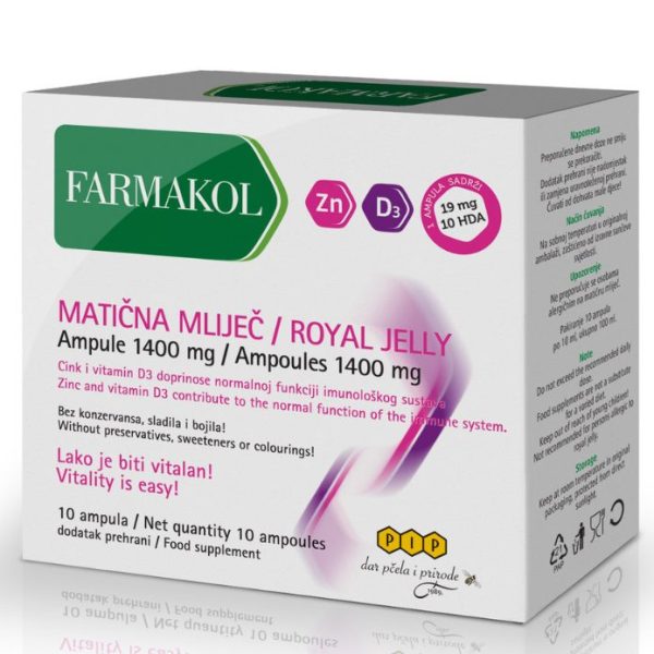 Farmakol Matična mliječ ampule 1400 mg PIP