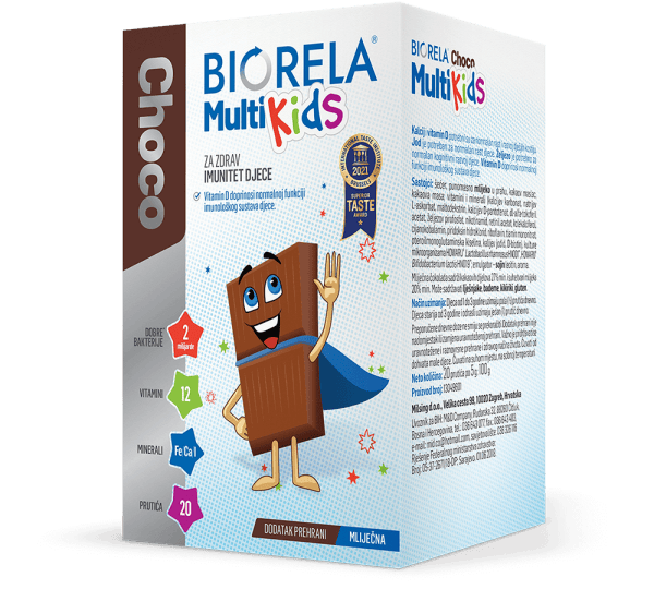 Biorela® Choco Multi Kids čokoladice