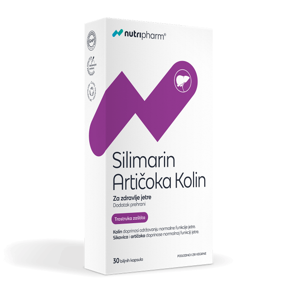 Silimarin Artičoka Kolin kapsule Nutripharm
