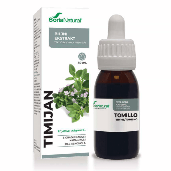 Timijan bezalkoholne kapi 50ml Soria Natural