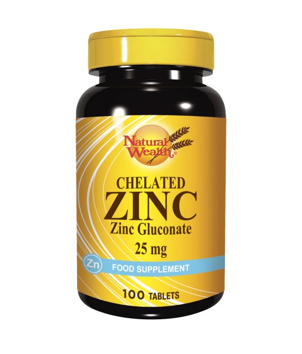 Cink kelatirani 25 mg tablete Natural Wealth