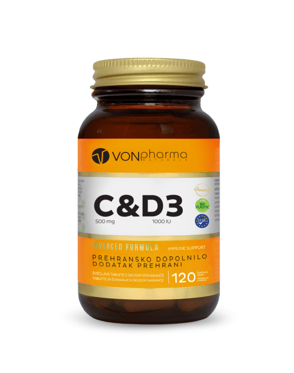 C&D3 tablete za žvakanje Vonpharma
