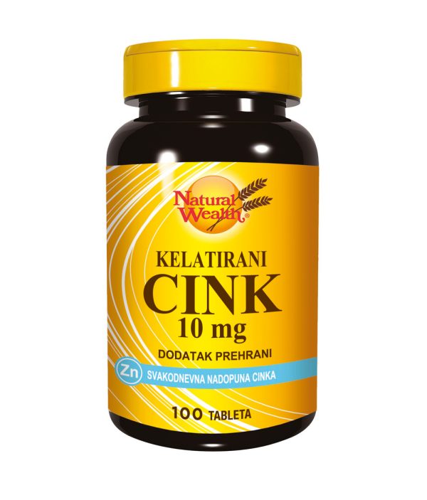 Cink kelatirani 10 mg tablete Natural Wealth