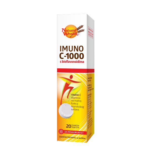 Imuno C-1000 s bioflavonoidima šumeće tablete Natural Wealth