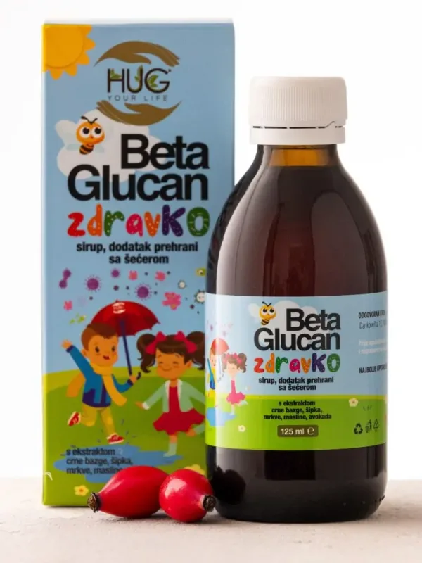 Beta Glucan zdravKO sirup 125 ml Hug Your Life